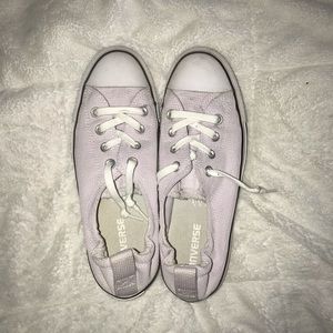 Light purple slip on converse